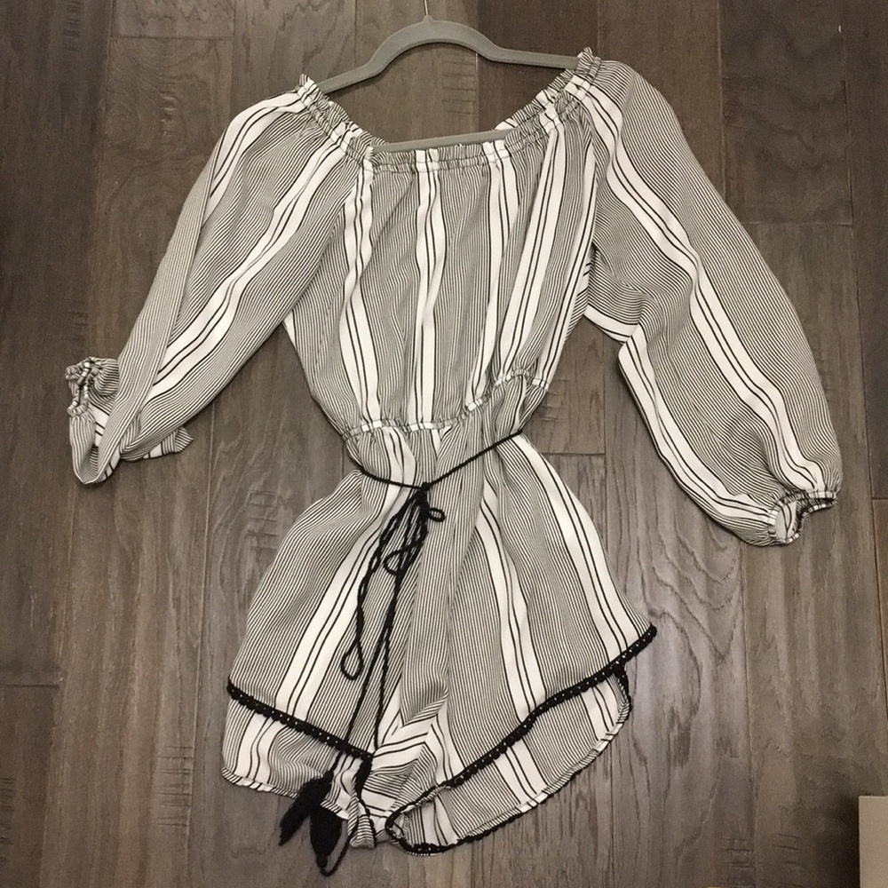 Striped romper